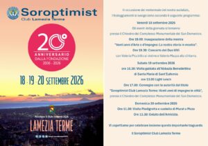 ventennale Soroptimist Club Lamezia Terme