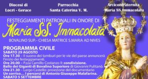 Programma Festeggiamenti Madonna di Bovalino