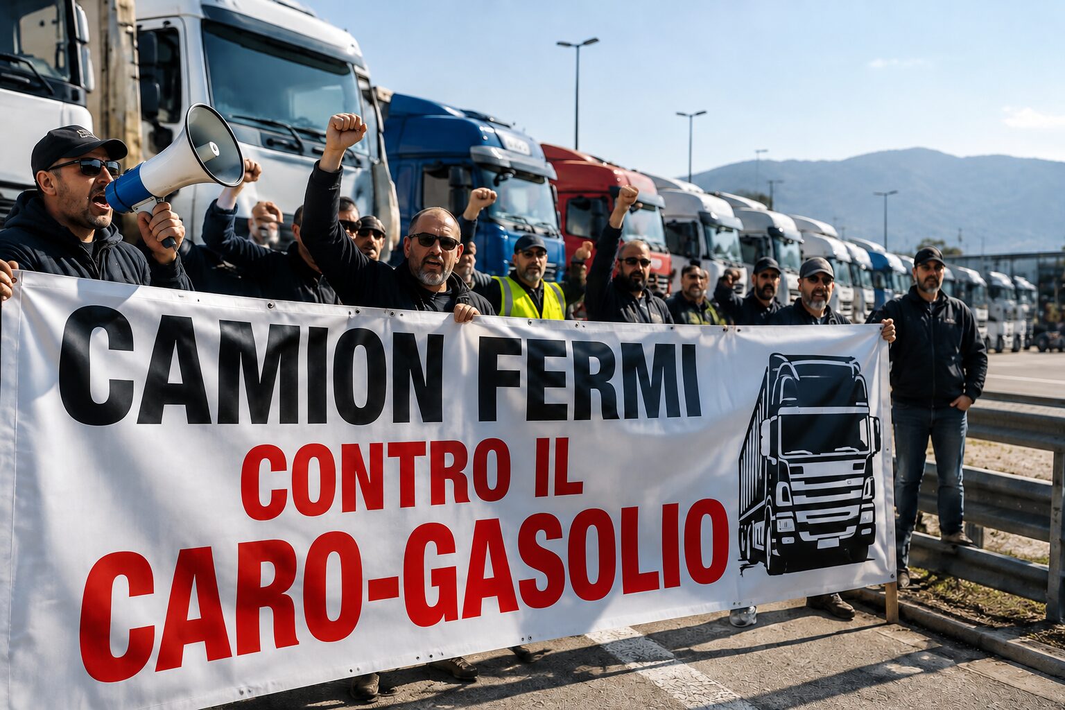 Calabria, autotrasporto in rivolta: stop dei camion dal 9 ottobre contro il caro
