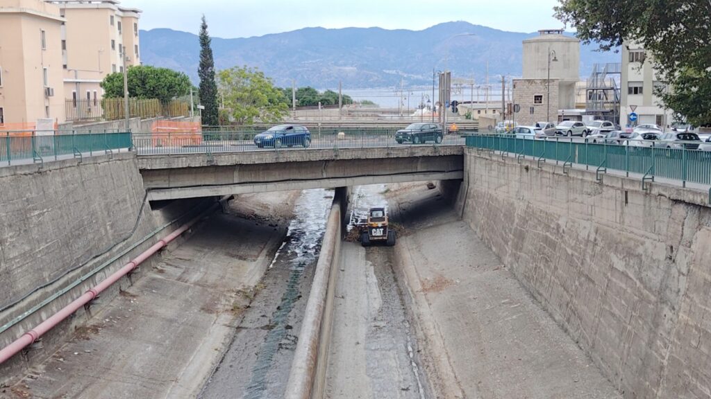 Pulizia torrente Calopinace
