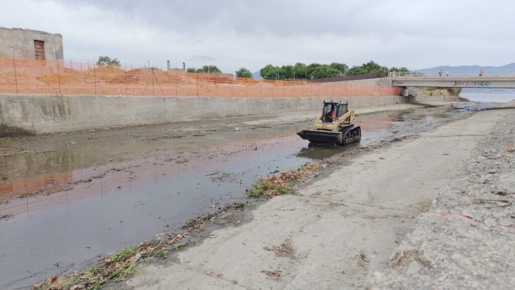 Pulizia torrente Calopinace