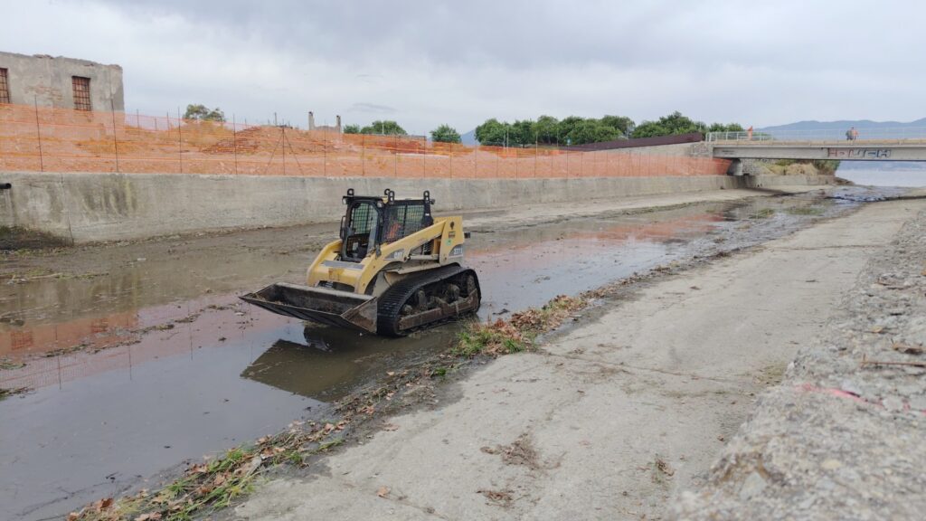 Pulizia torrente Calopinace