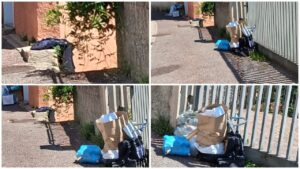 Rifiuti vico Tribunale Lamezia Terme