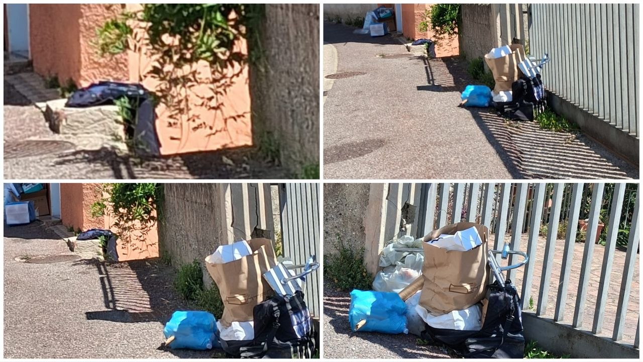 Rifiuti vico Tribunale Lamezia Terme