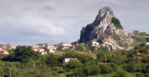 San Fratello, la zona interessata dalla frana del 2023