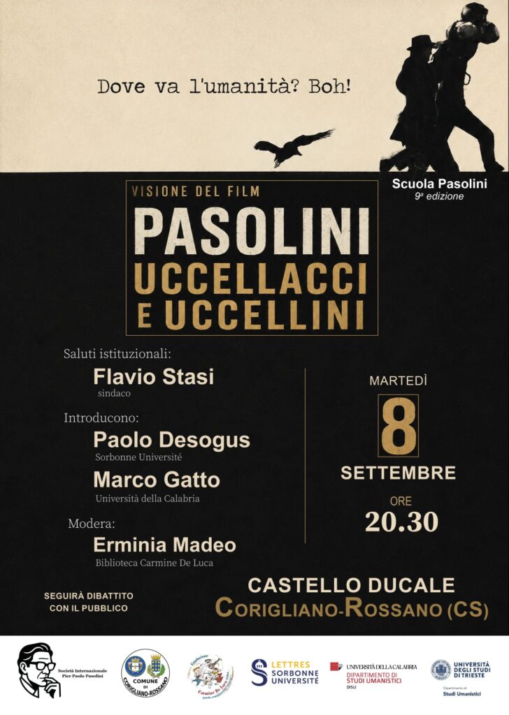 Scuola Pasolini Settembre 2026