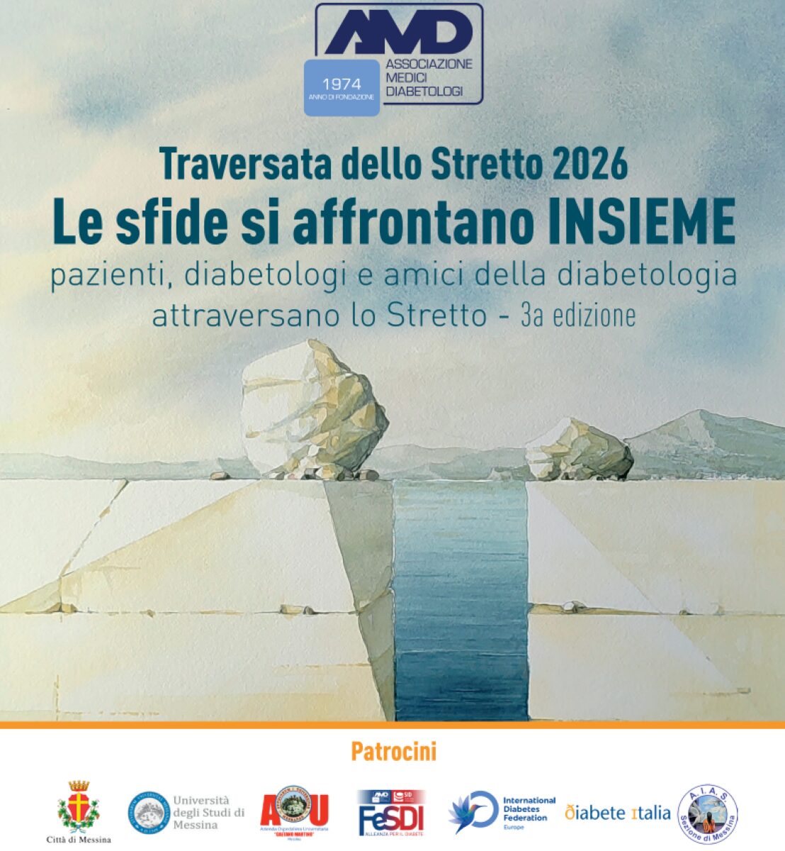 Traversata dello Stretto 2026 diabete