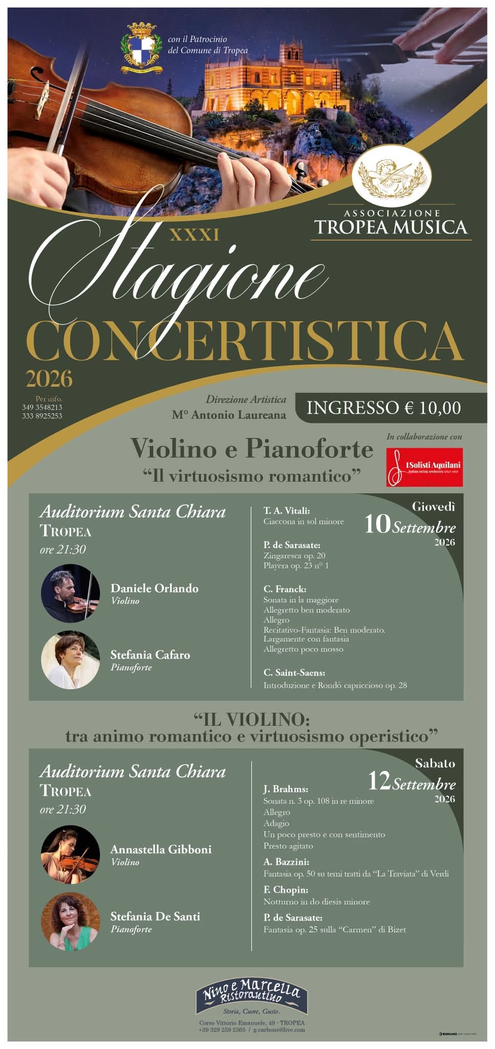 Tropea stagione concertistica
