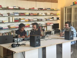 Un momento del progetto podcast