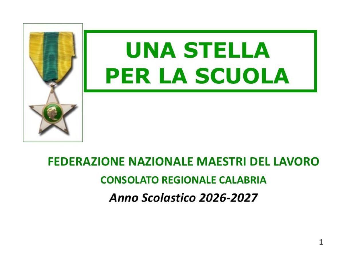 Una stella per la scuola