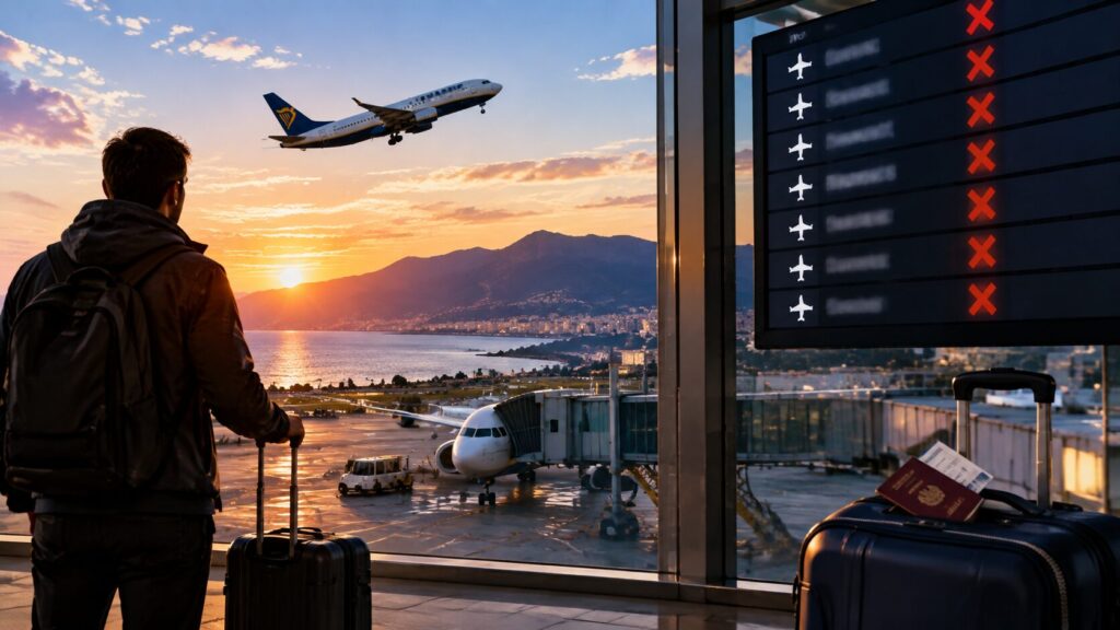 Voli cancellati aeroporto