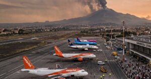 aeroporto catania eruzione etna