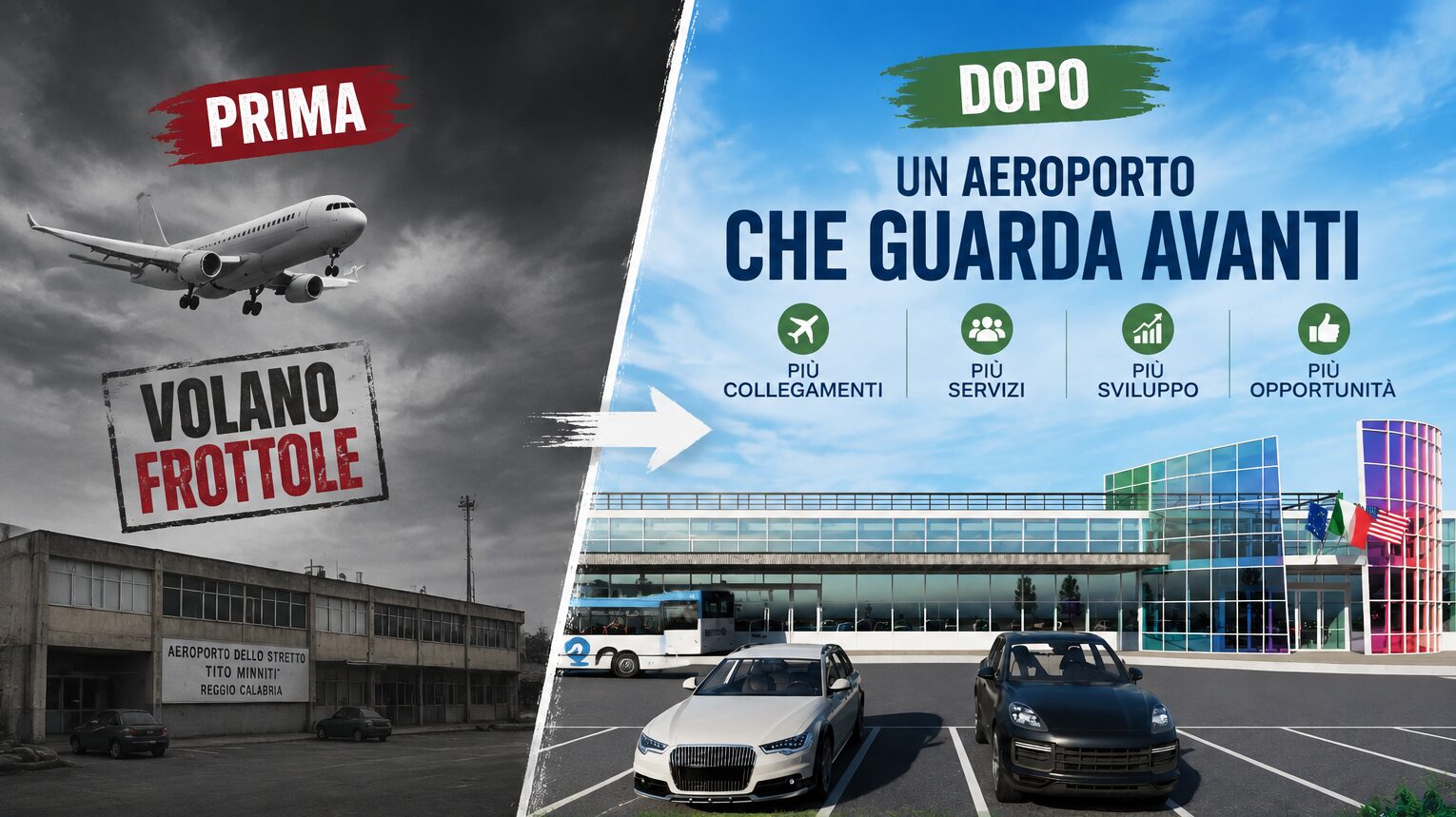 aeroporto reggio calabria prima e dopo