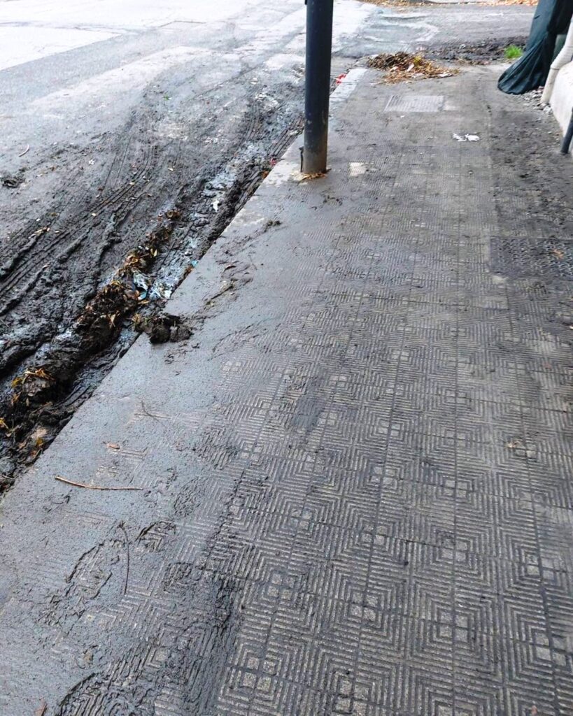 allagamenti viale galileo galilei con la pioggia