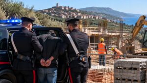arresto carabinieri cantiere
