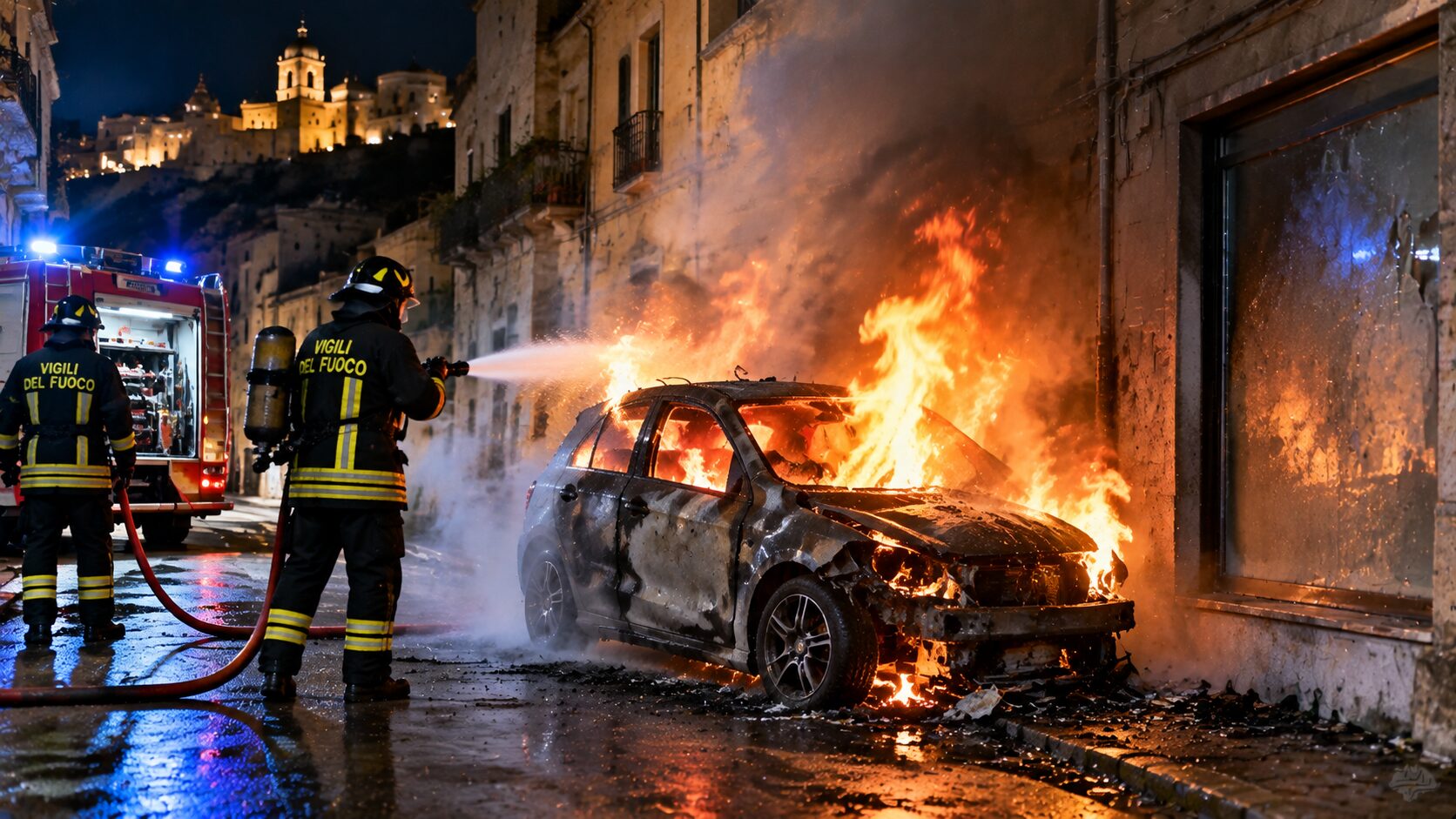 auto fiamme