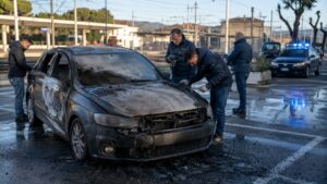 auto incendiata