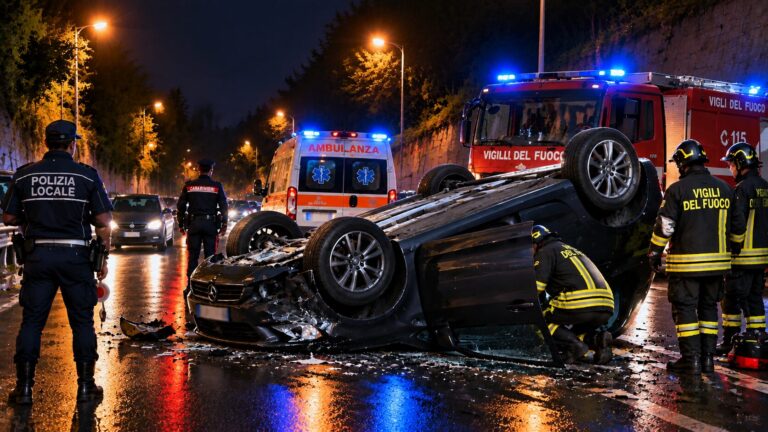 auto ribaltata