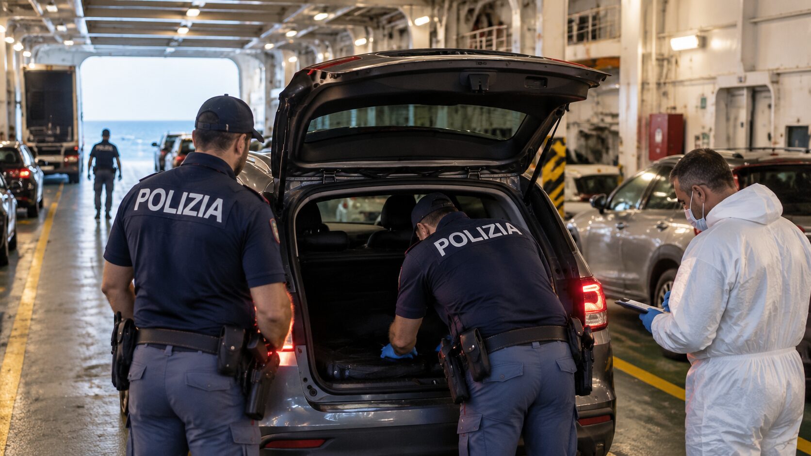 cadavere traghetto