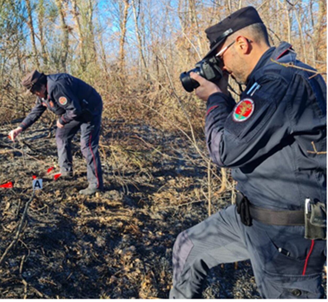 carabinieri forestali incendio boschivo