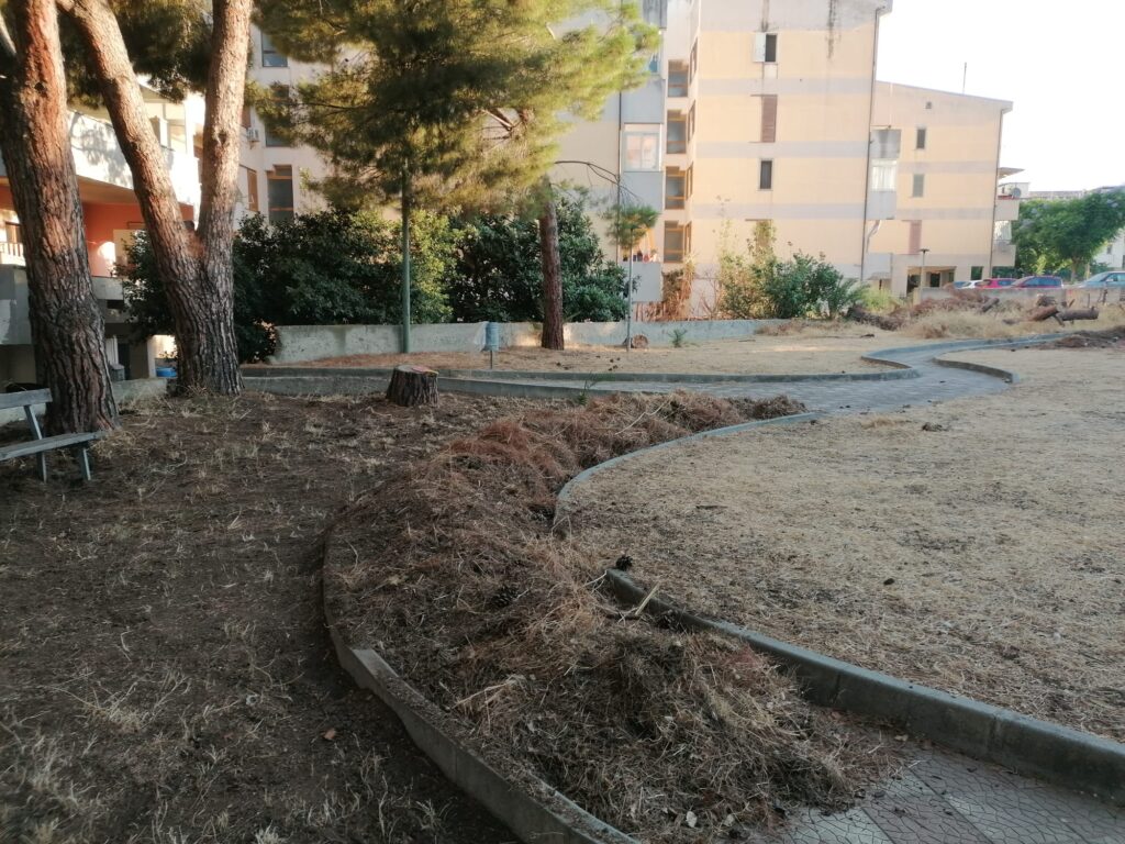 cittadini ripuliscono villetta di via Gran Madre di Dio
