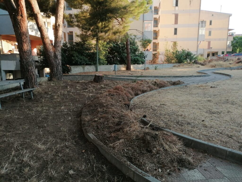 cittadini ripuliscono villetta di via Gran Madre di Dio