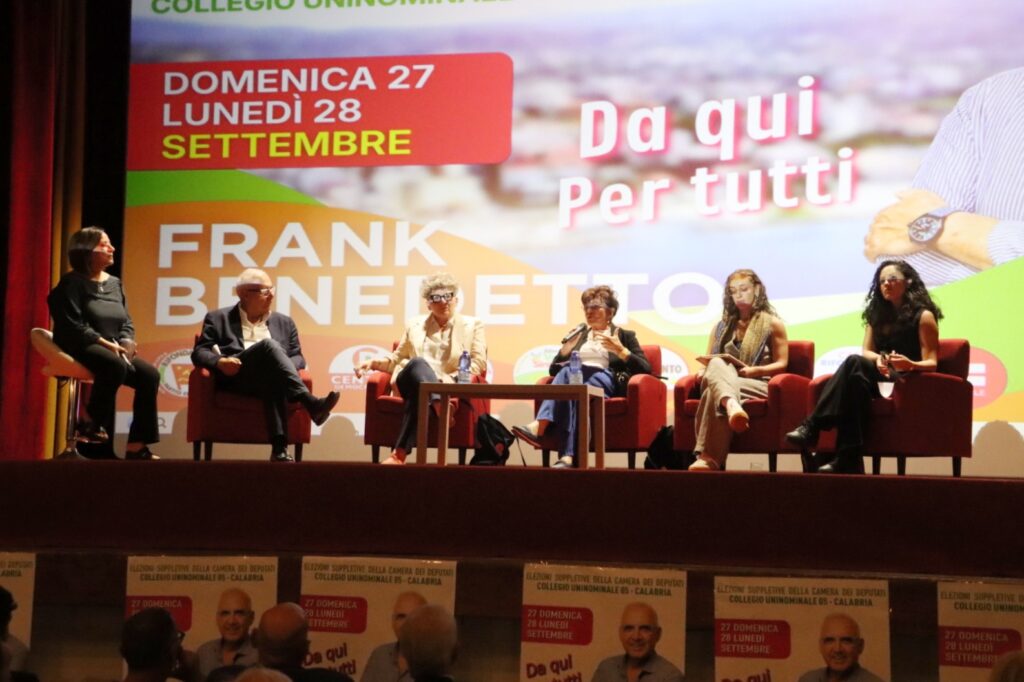 comizio chiusura campagna elettorale suppletive frank benedetto 25 settembre 2026