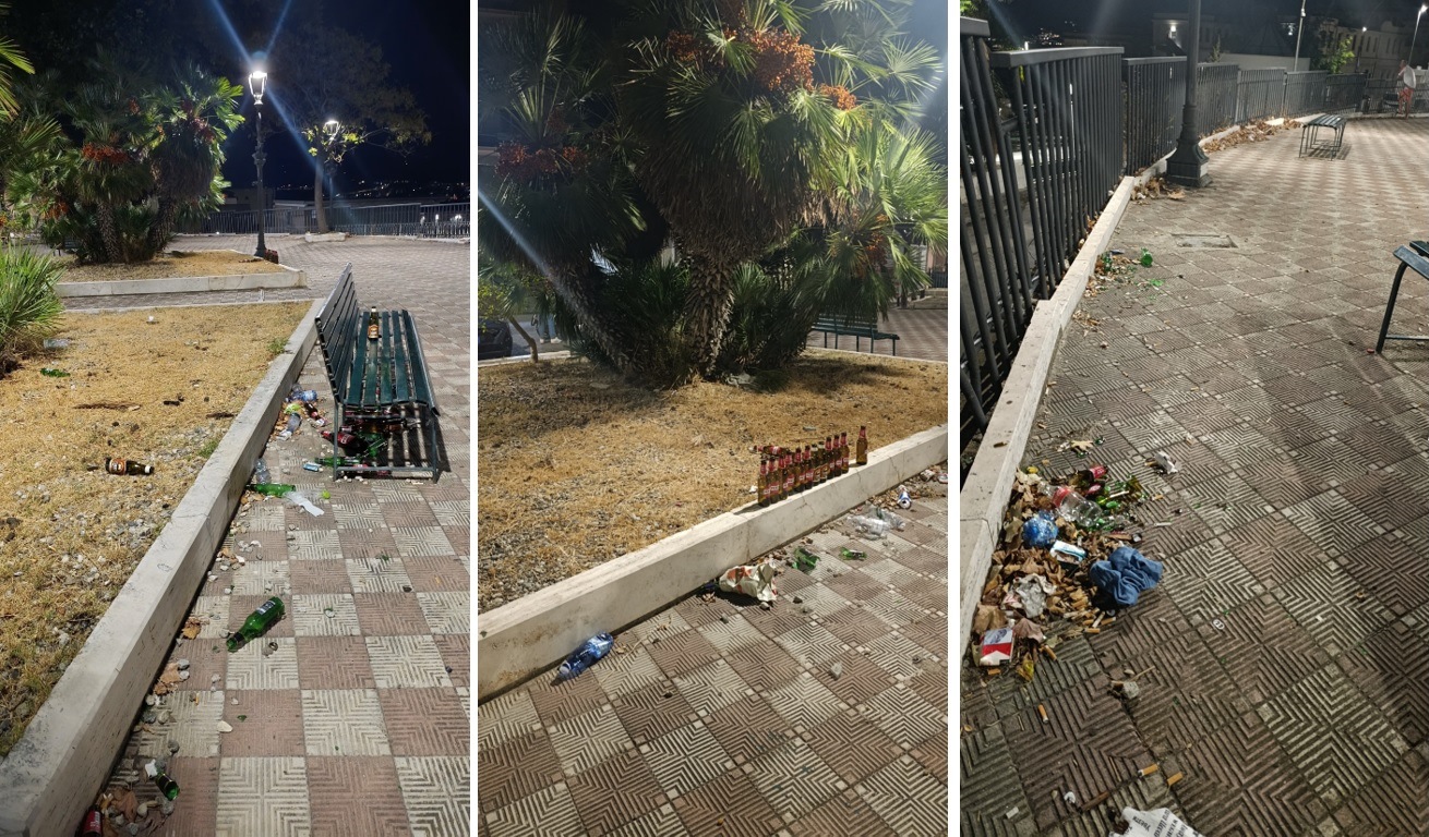 Reggio Calabria, degrado a Piazza della Rotonda. La denuncia di un cittadino: “d
