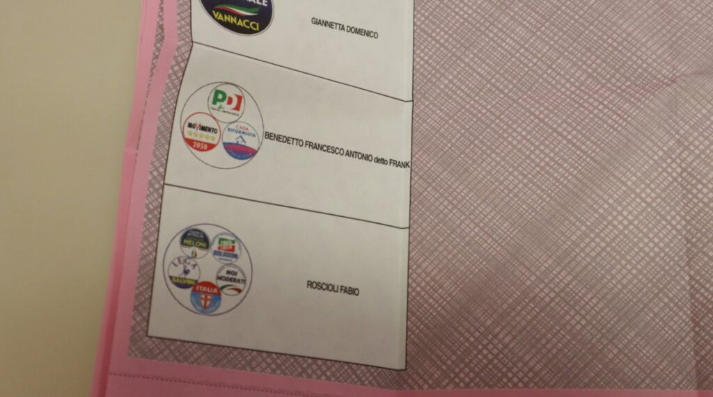 elezioni suppletive reggio calabria scheda elettorale 27 settembre 2026 3
