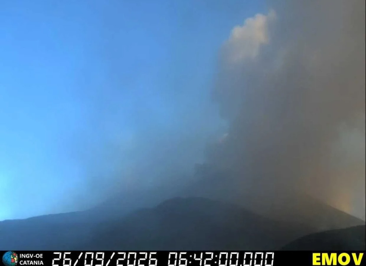 eruzione etna 26 settembre