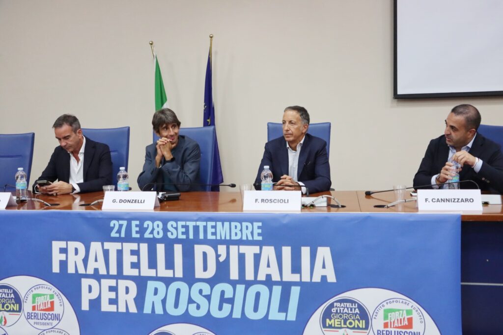 evento fratelli d'italia per fabio roscioli con donzelli a reggio calabria 19 settembre 2026