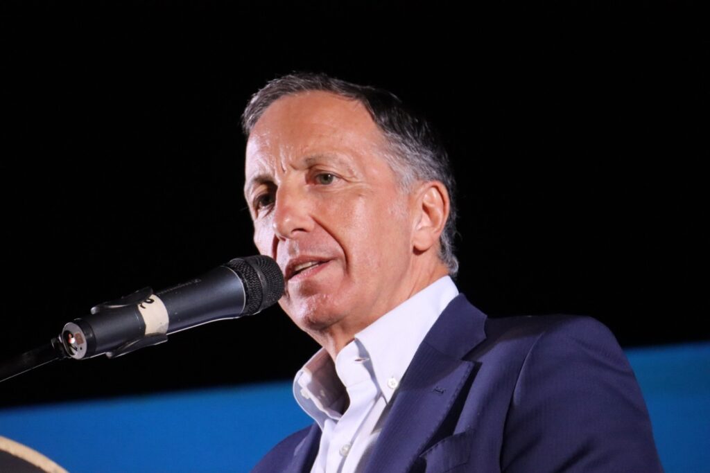 fabio roscioli all'evento di piazza duomo per la chiusura della campagna elettorale per le elezioni suppletive di reggio calabria