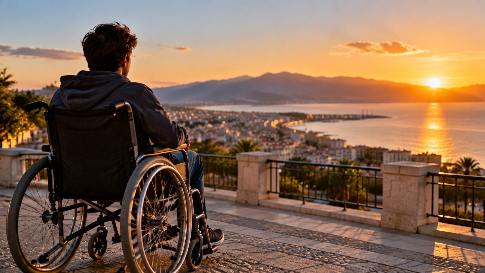giovane disabile