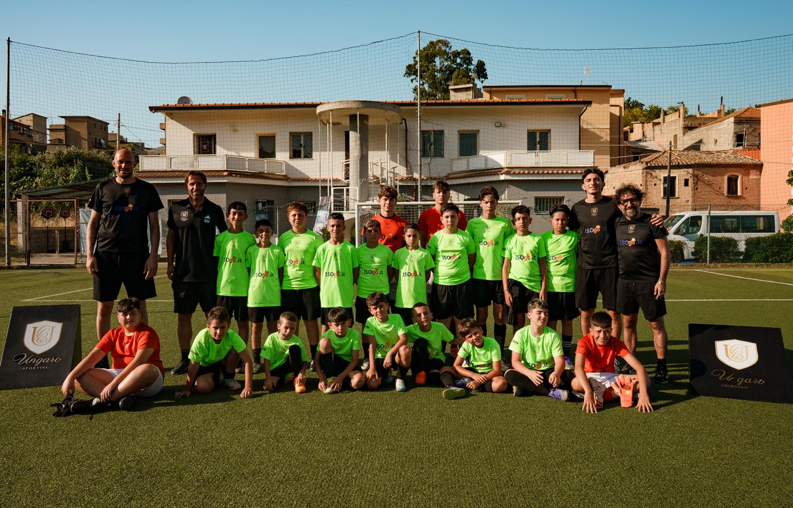 giovani calciatori con gaetano ungaro