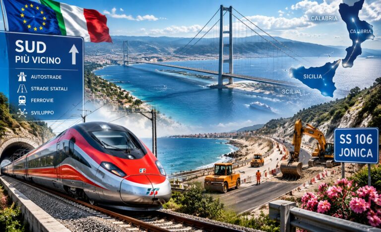 grandi opere al sud da alta velocità a ponte sullo stretto