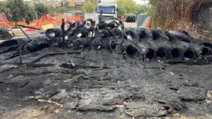 incendio cantiere maione