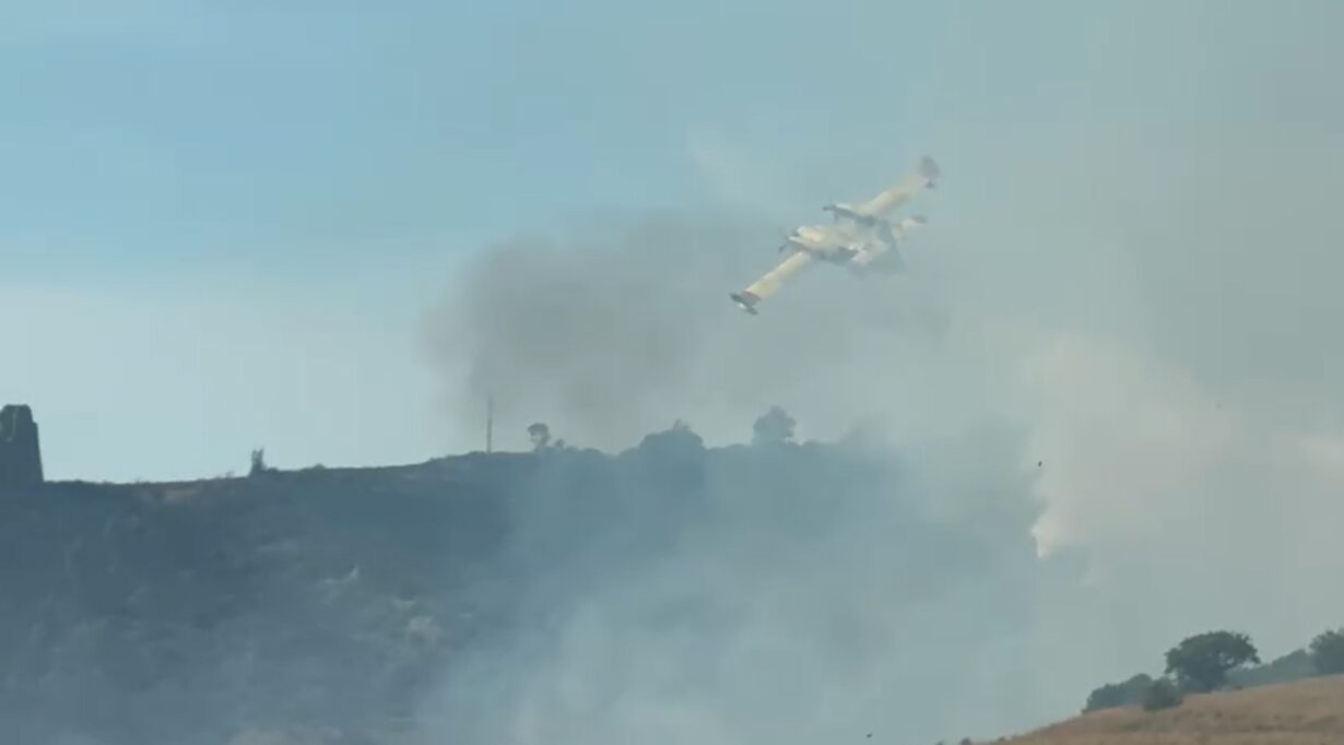 incendio tra lamezia e falerna