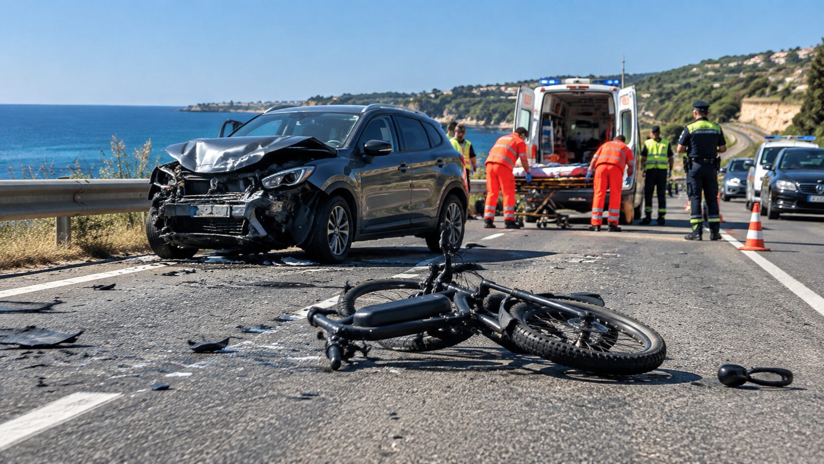 incidente auto bici