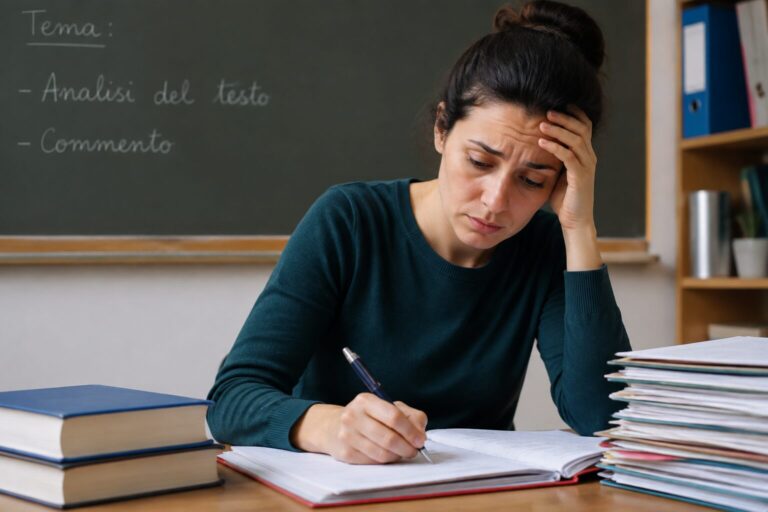insegnante di cattivo umore