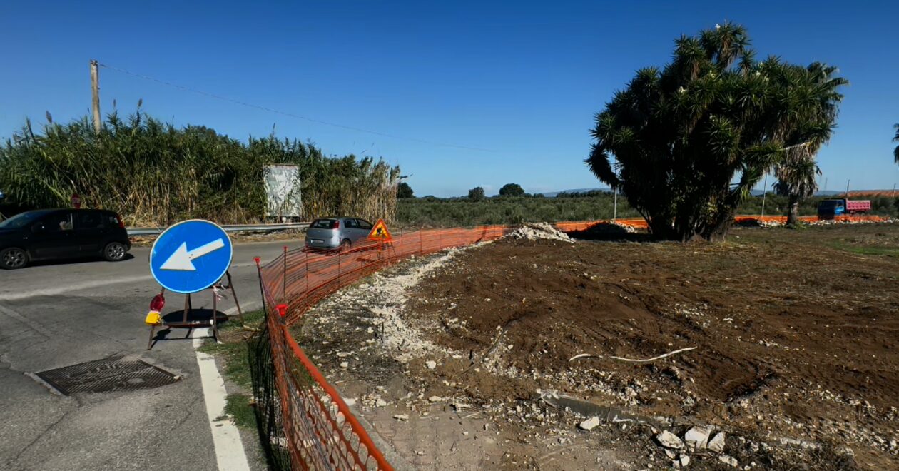 lavori nuova rotatoria rizziconi