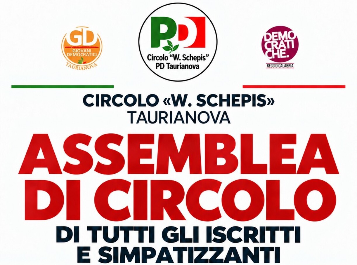 locandina assemblea di circolo PD