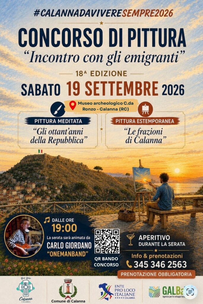 locandina concorso di pittura calanna