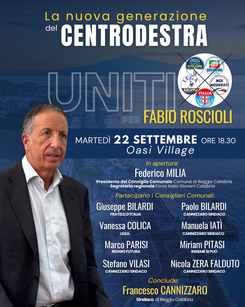 locandina evento in supporto a fabio roscioli