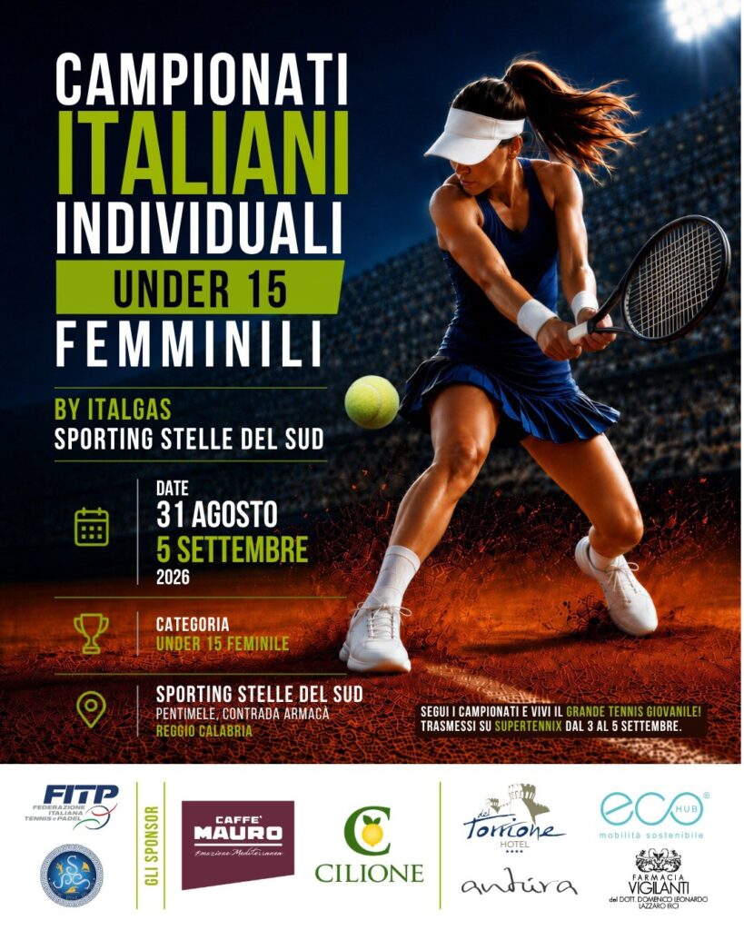 locandina evento tennis sporting stelle del sud