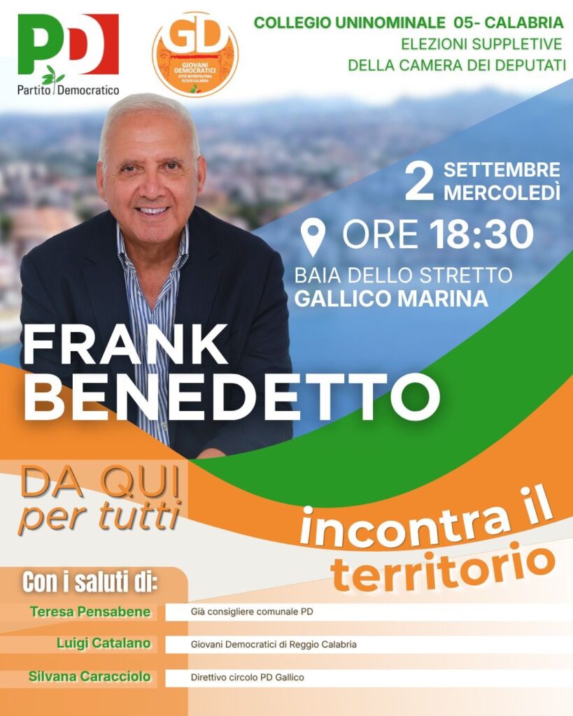 locandina incontro frank benedetto