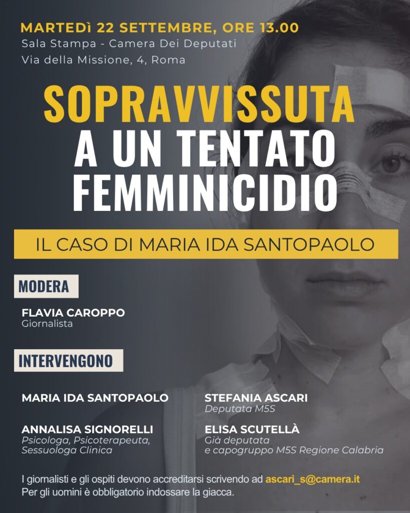 locandina presentazione storia maria ida santopaolo alla camera