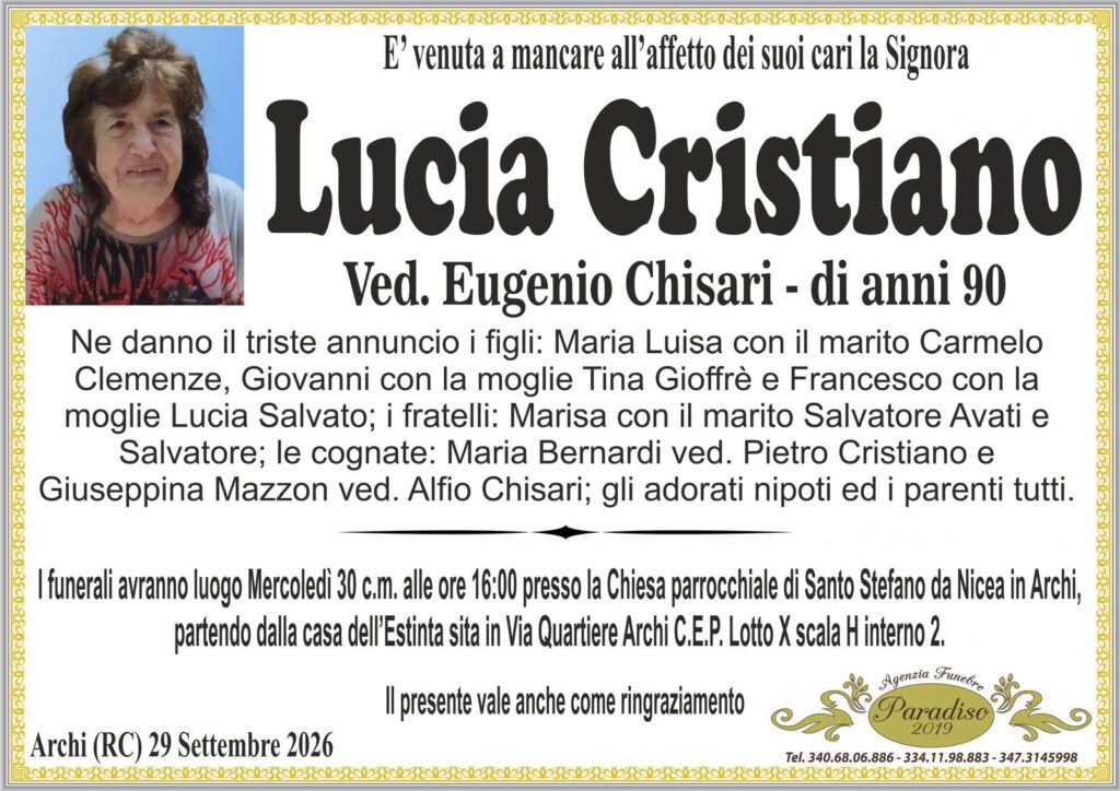 lucia cristiano