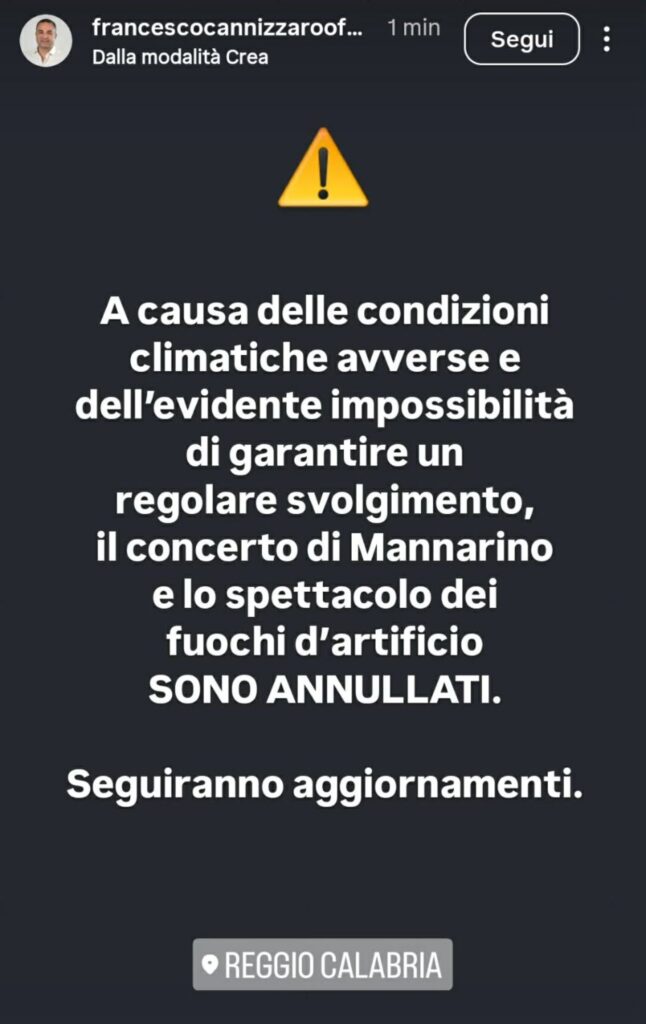 maltempo reggio calabria