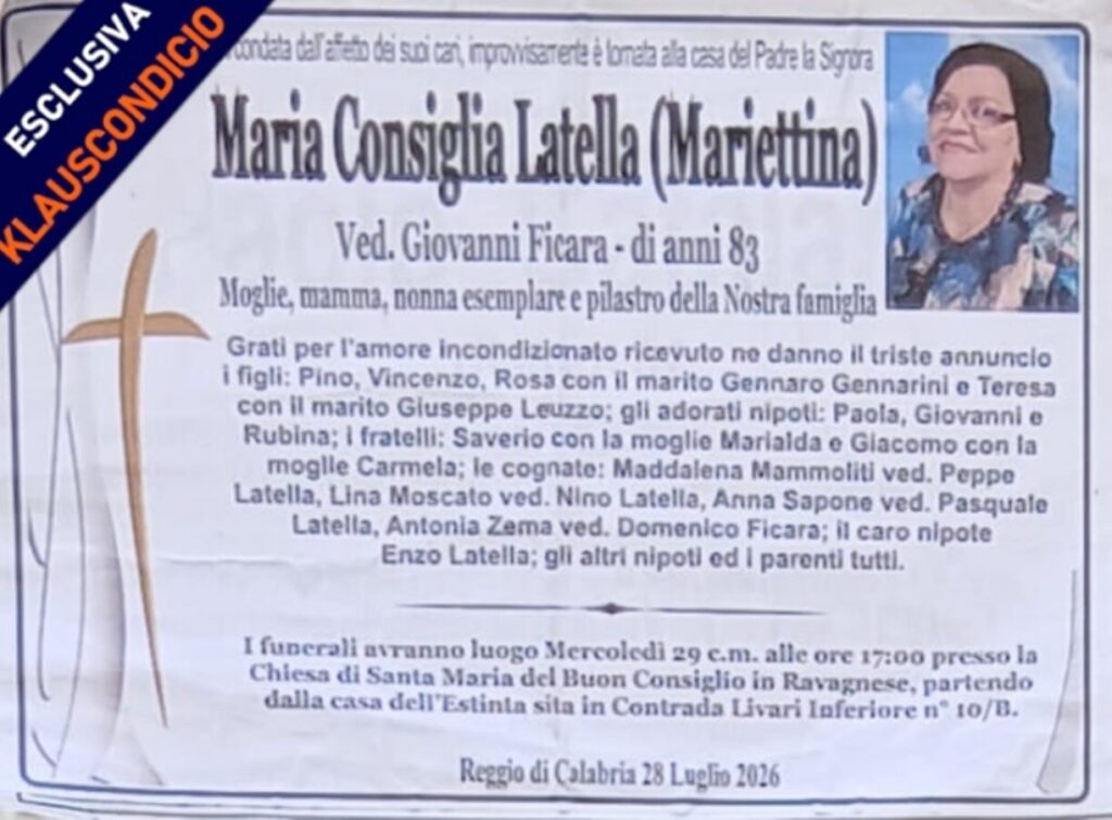 maria consiglia latella manifesto