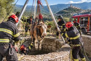 mucca salvata